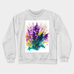 Purple flowers Crewneck Sweatshirt